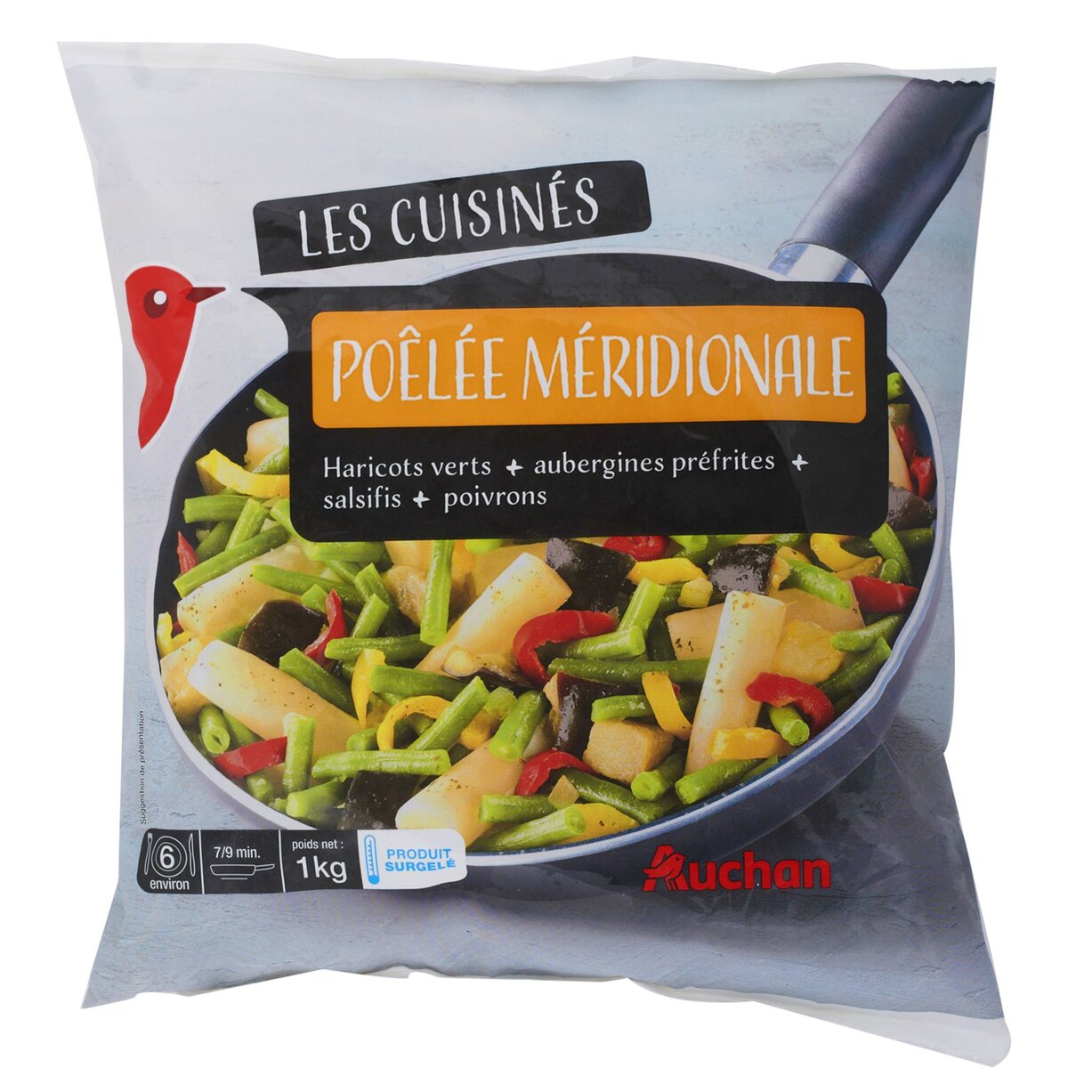 AUCHAN Auchan Poêlée méridionale 1kg 1kg
