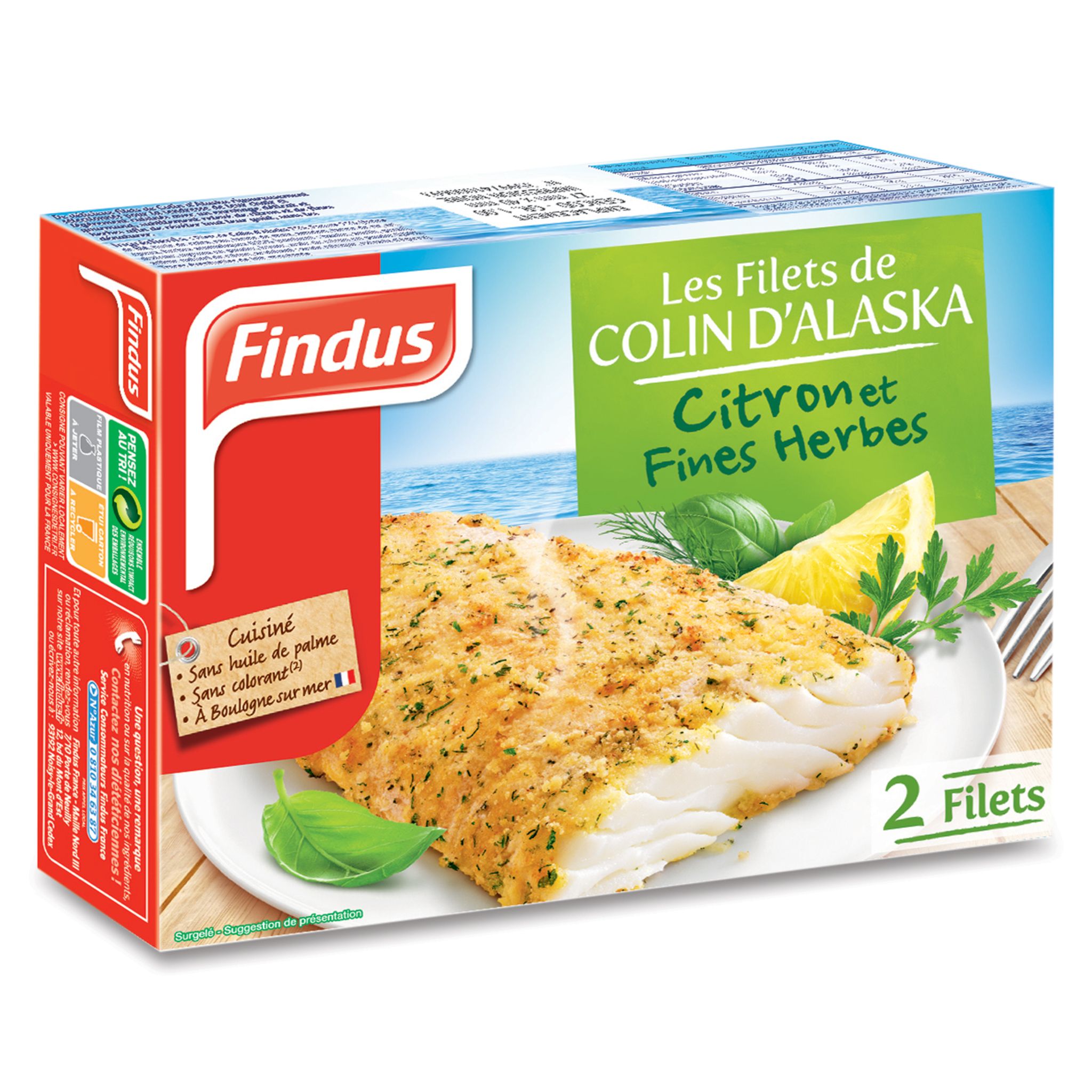 FINDUS Findus filet de colin au citron 260g pas cher - Auchan.fr