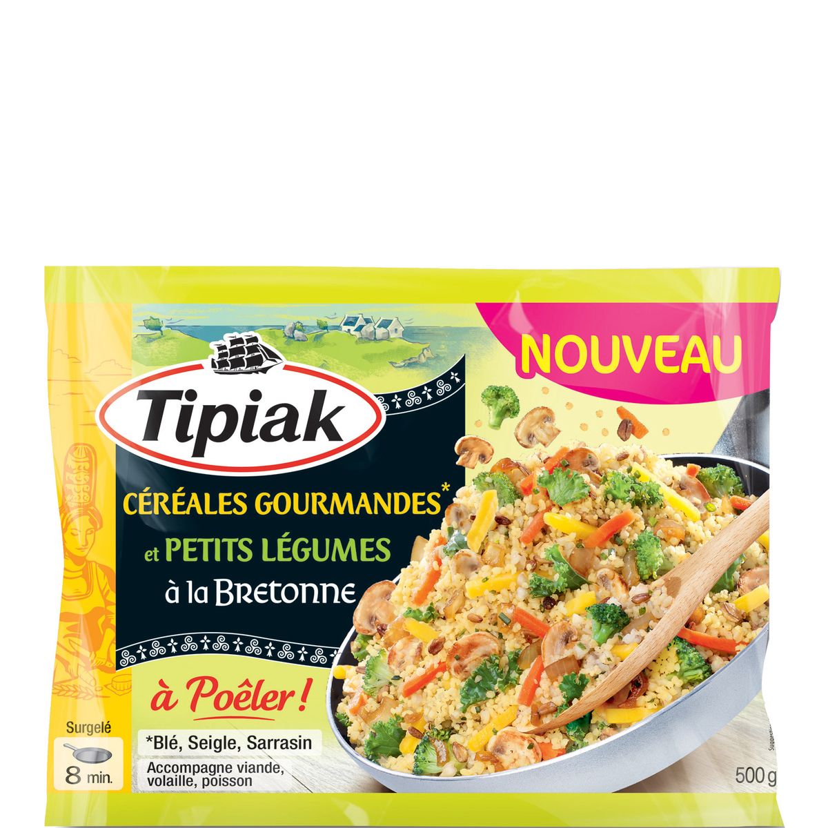 TIPIAK Tipiak poêlée céréales gourmandes petit légume à la bretonne 500g 500g