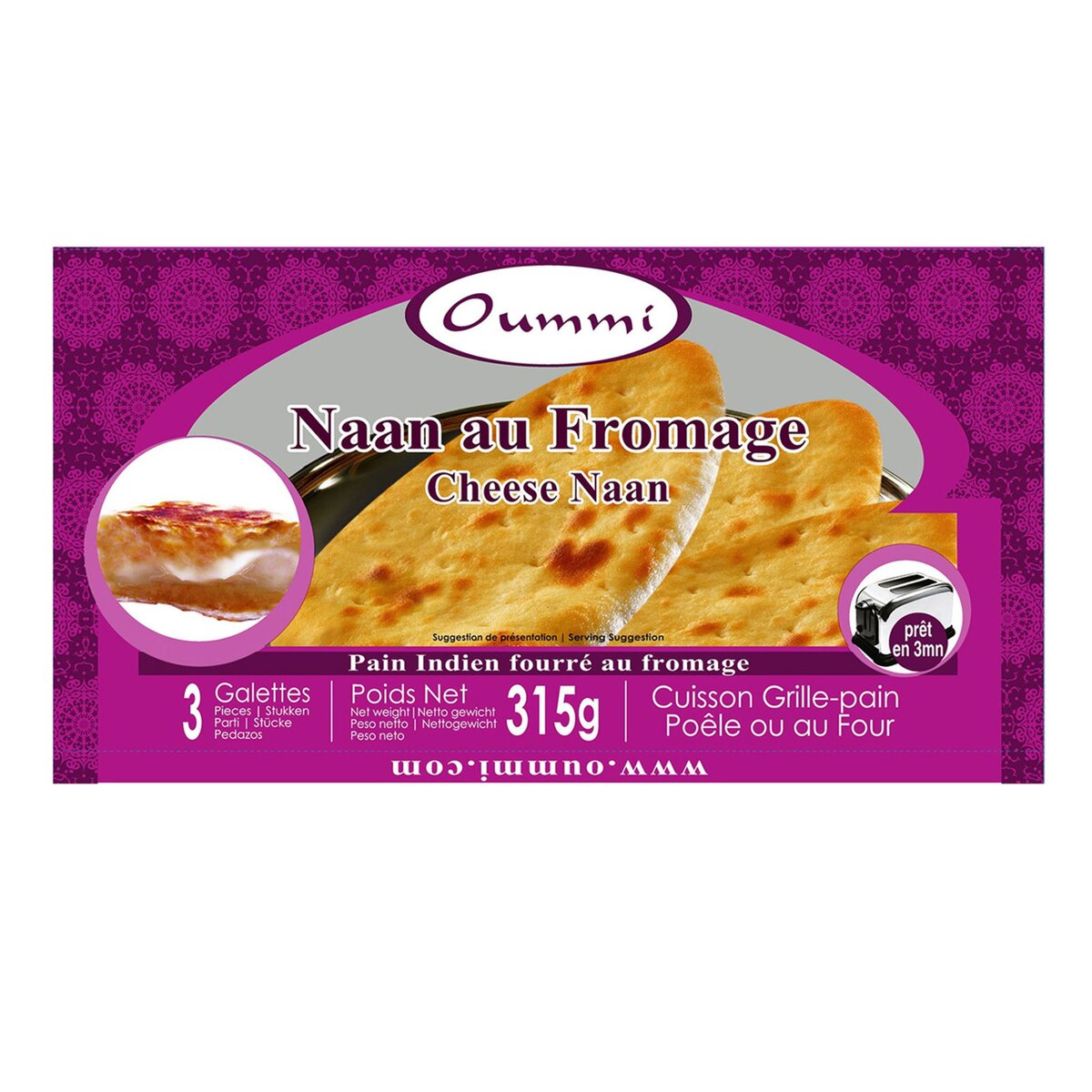 naan au fromage 315g