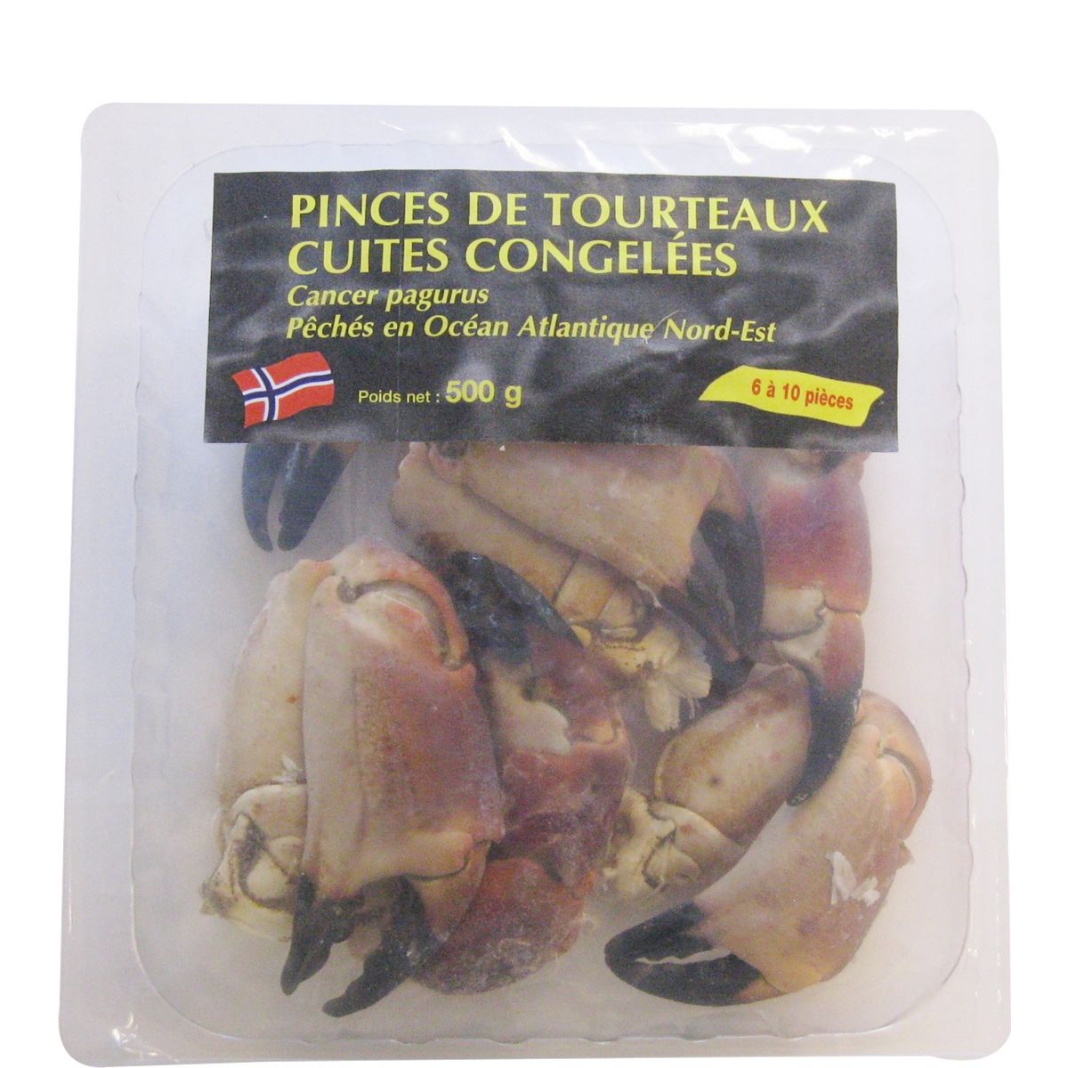 Pince de tourteaux cuites d'Atlantique 500g 6-10 pièces 6-10 pièces 500g