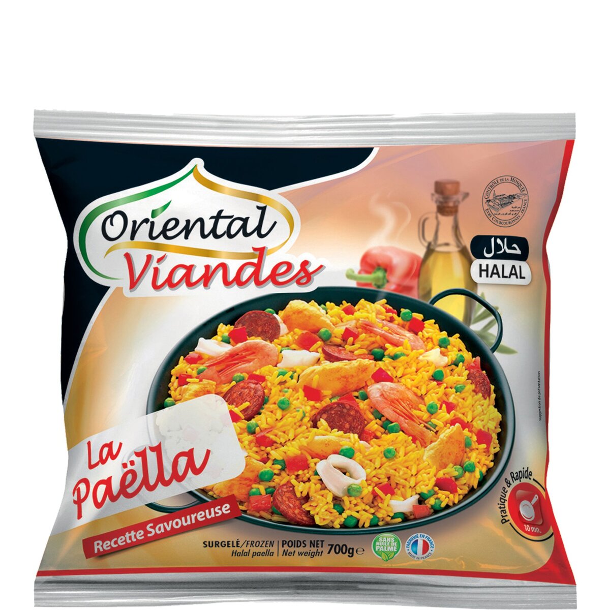 ORIENTAL Oriental Viandes paëlla halal 700g pas cher Auchan.fr