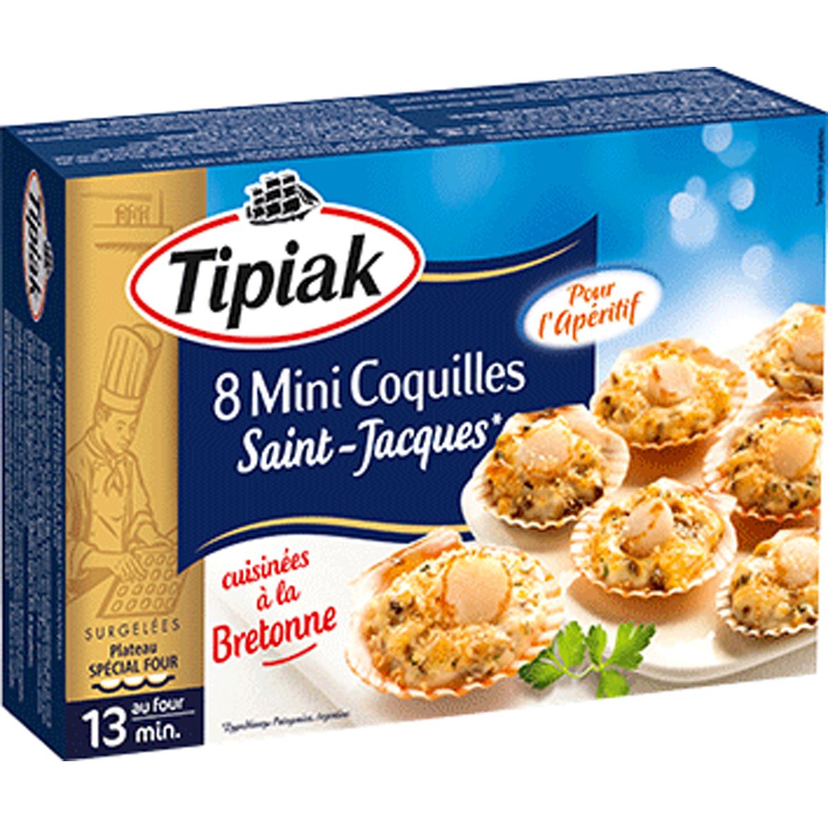TIPIAK Tipiak mini coquilles St Jacques x8 -100g