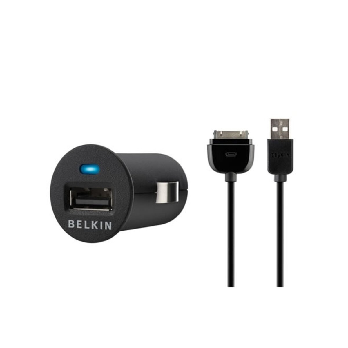 BELKIN Chargeur pour téléphone Micro Chargeur allume cigare avec cable Sync pour iPhone