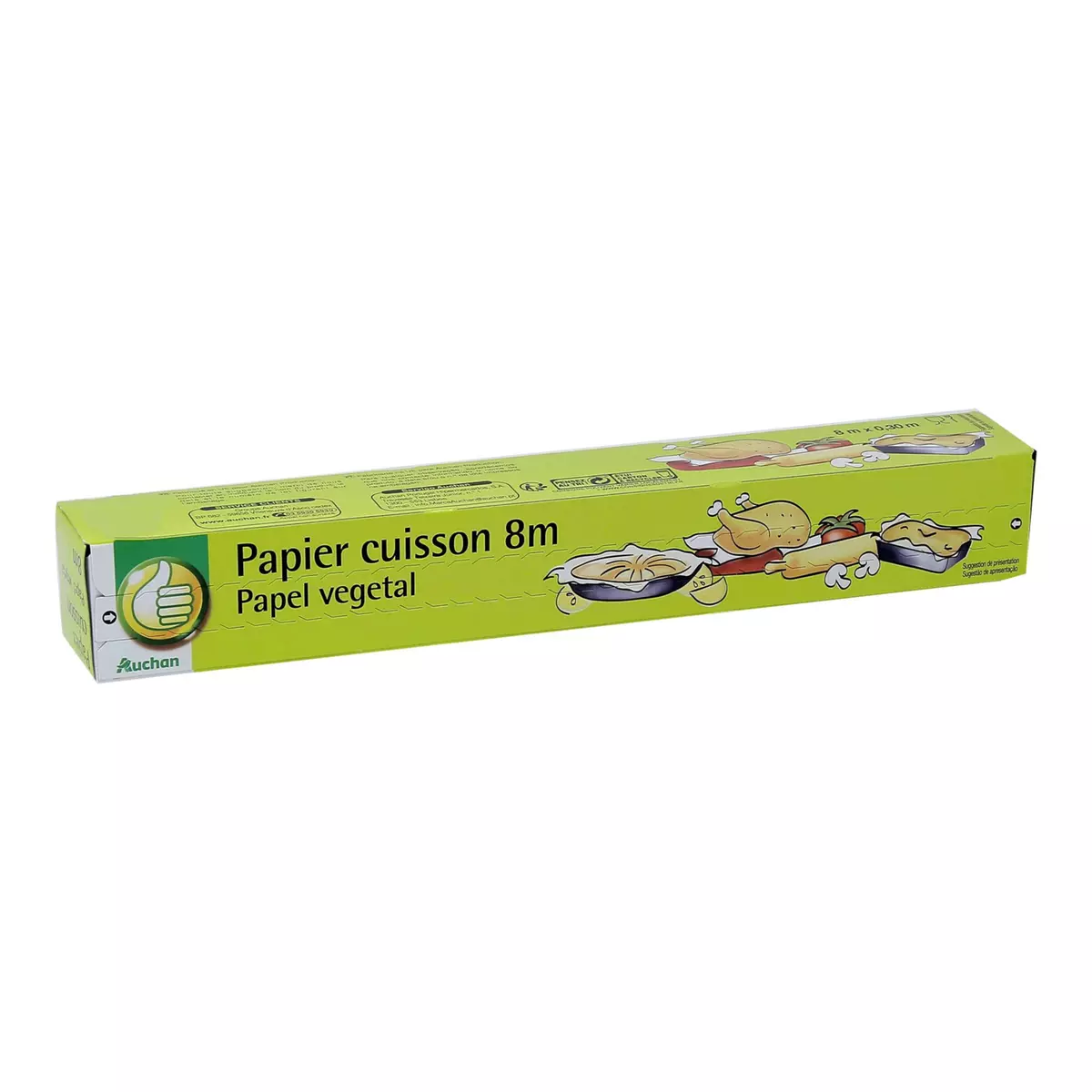 POUCE Papier cuisson en papier végétal 8m 1 rouleau