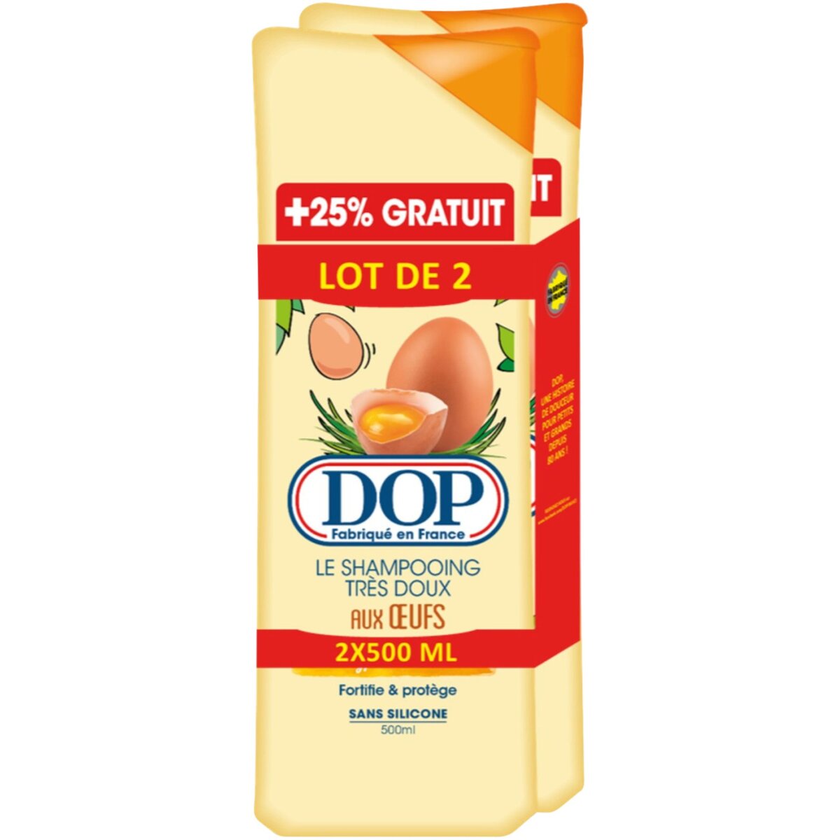 DOP Dop shampooing aux oeufs 2x500ml