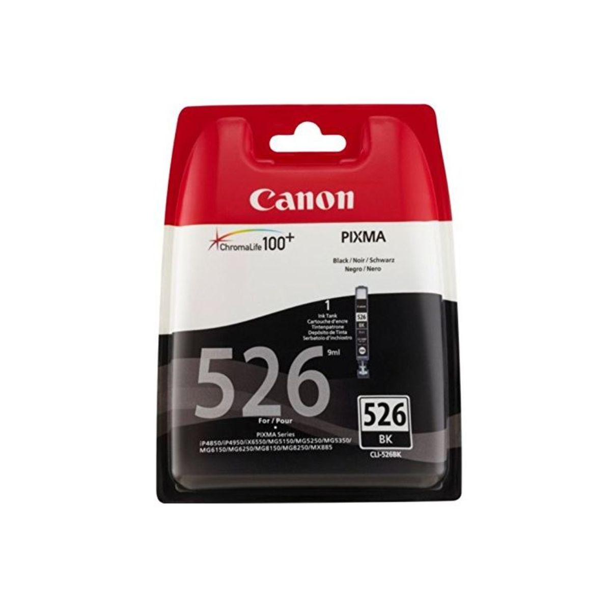 CANON Cartouche CLI-526 BLK BLISTER W/O SEC