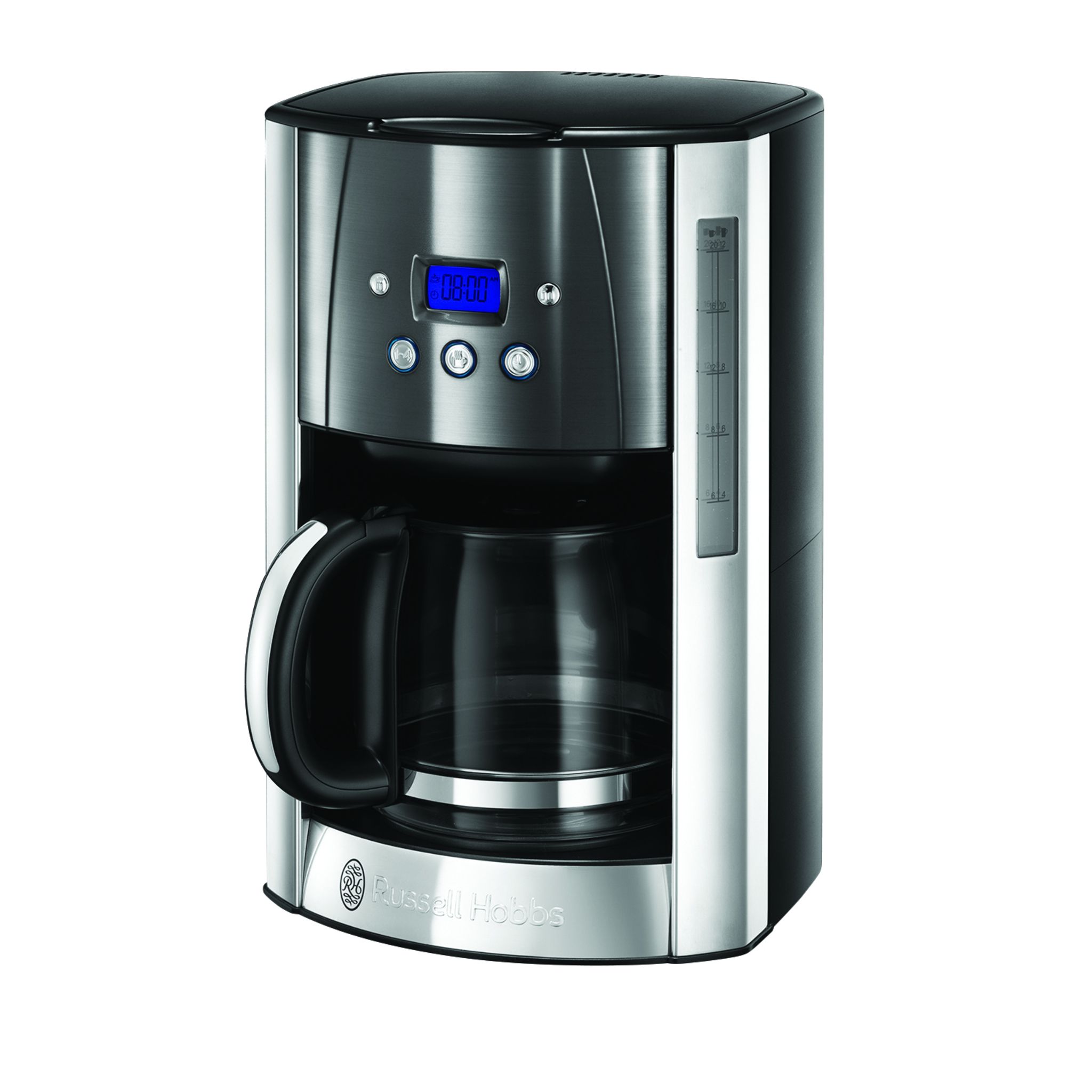 RUSSELL HOBBS Cafetière programmable Luna 23241-56 - Gris et Inox