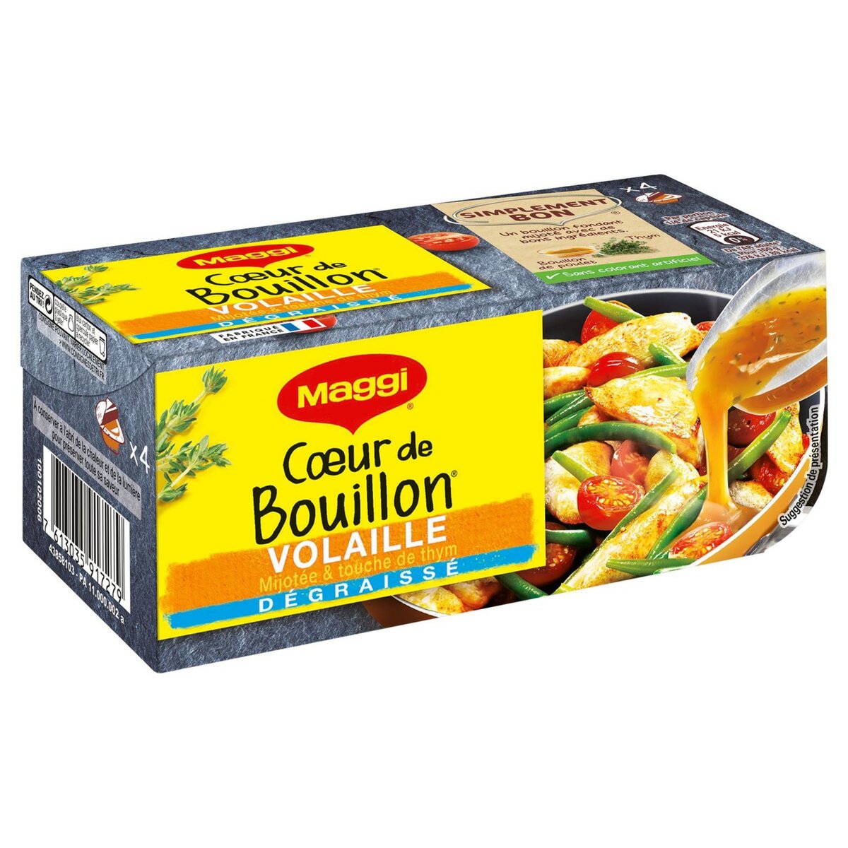 MAGGI Maggi coeur de bouillon boeuf dégraissé x4 -88g pas cher