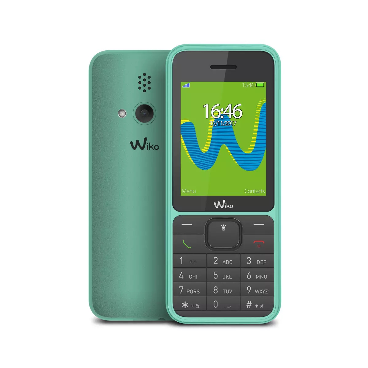 WIKO Téléphone mobile - RIFF3 - Vert - Double SIM