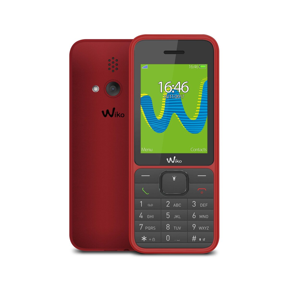 WIKO WIKO - Téléphone mobile - RIFF3 - Rouge - Double SIM