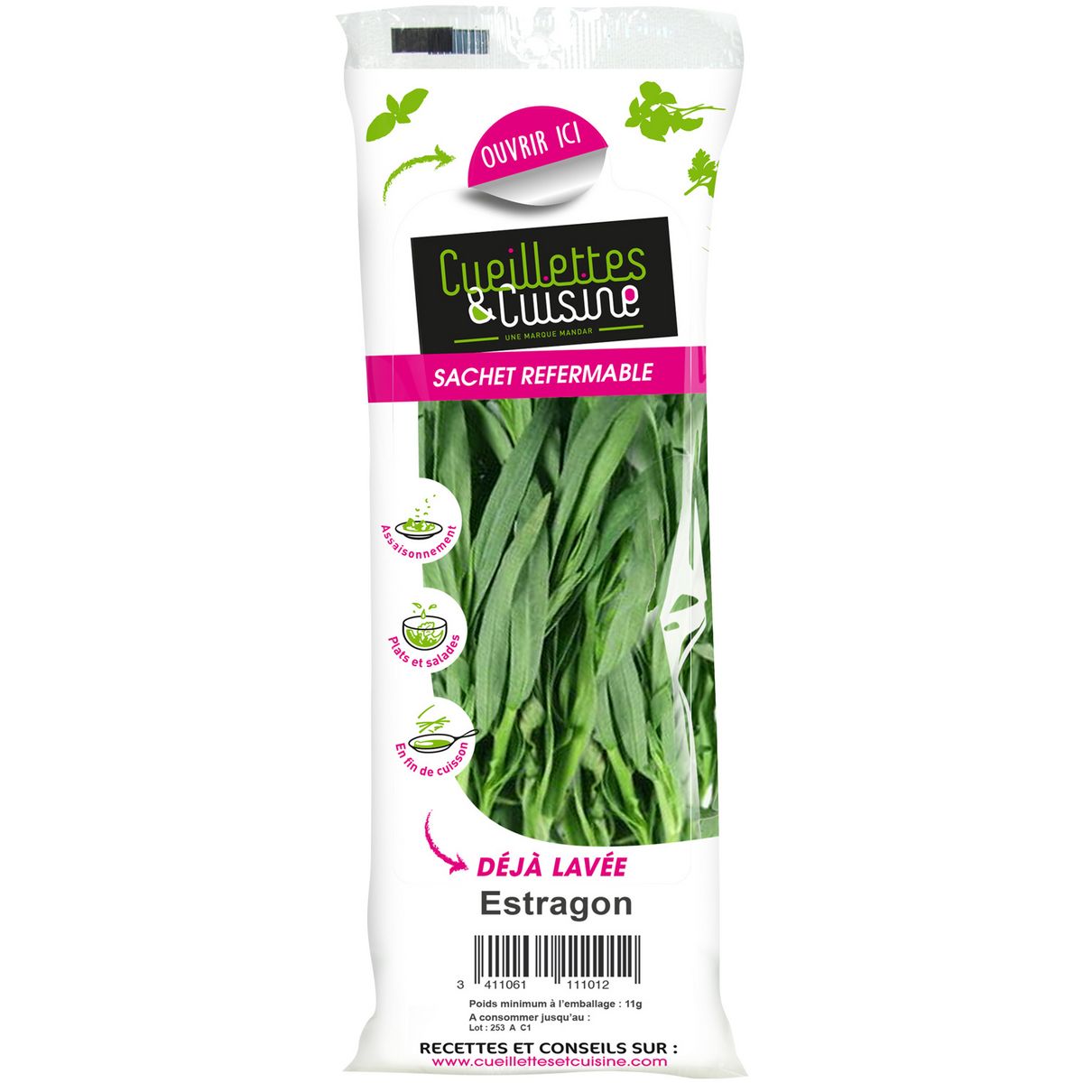 MANDAR Estragon déjà lavé 11g