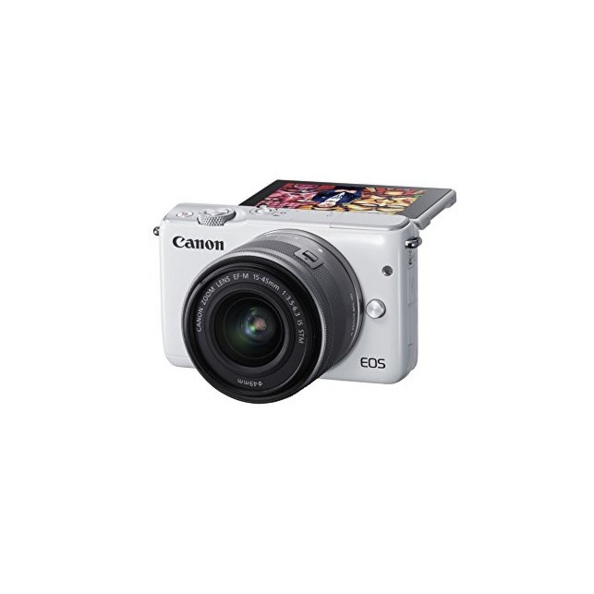 CANON Appareil Photo Hybride - EOS M10 - Blanc + Objectif 15-45 mm