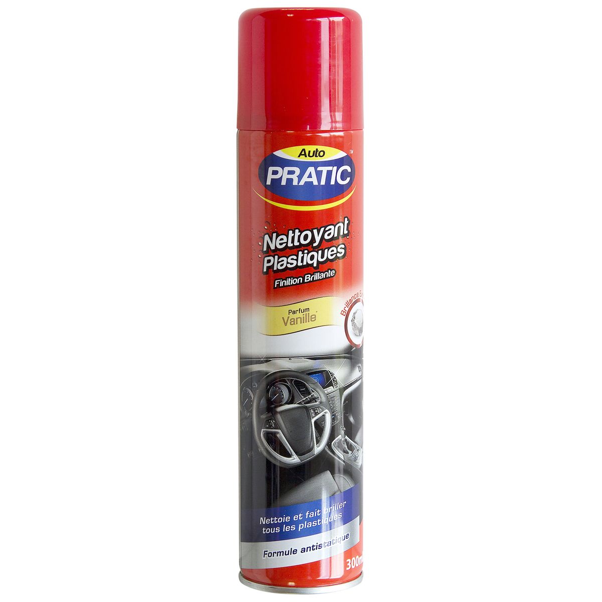 AUTO PRATIC Pratic nettoyant plastique pour voiture parfum vanille 300ml 300ml