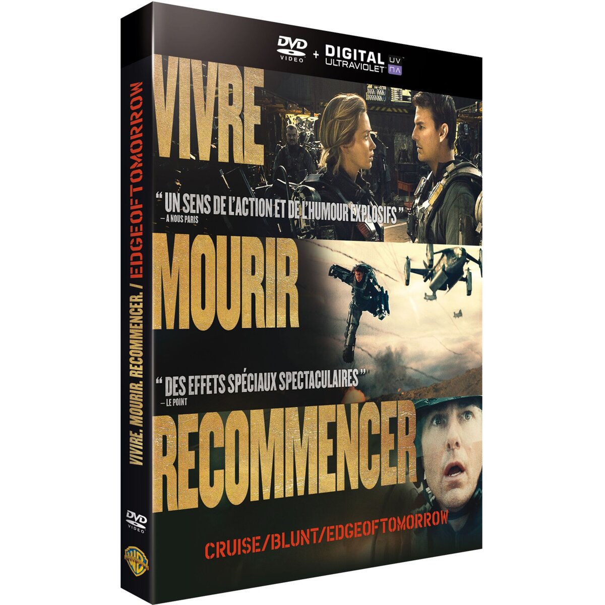 Edge of tomorrow + Vivre mourir dvd x1 1 pièce pas cher Auchan.fr