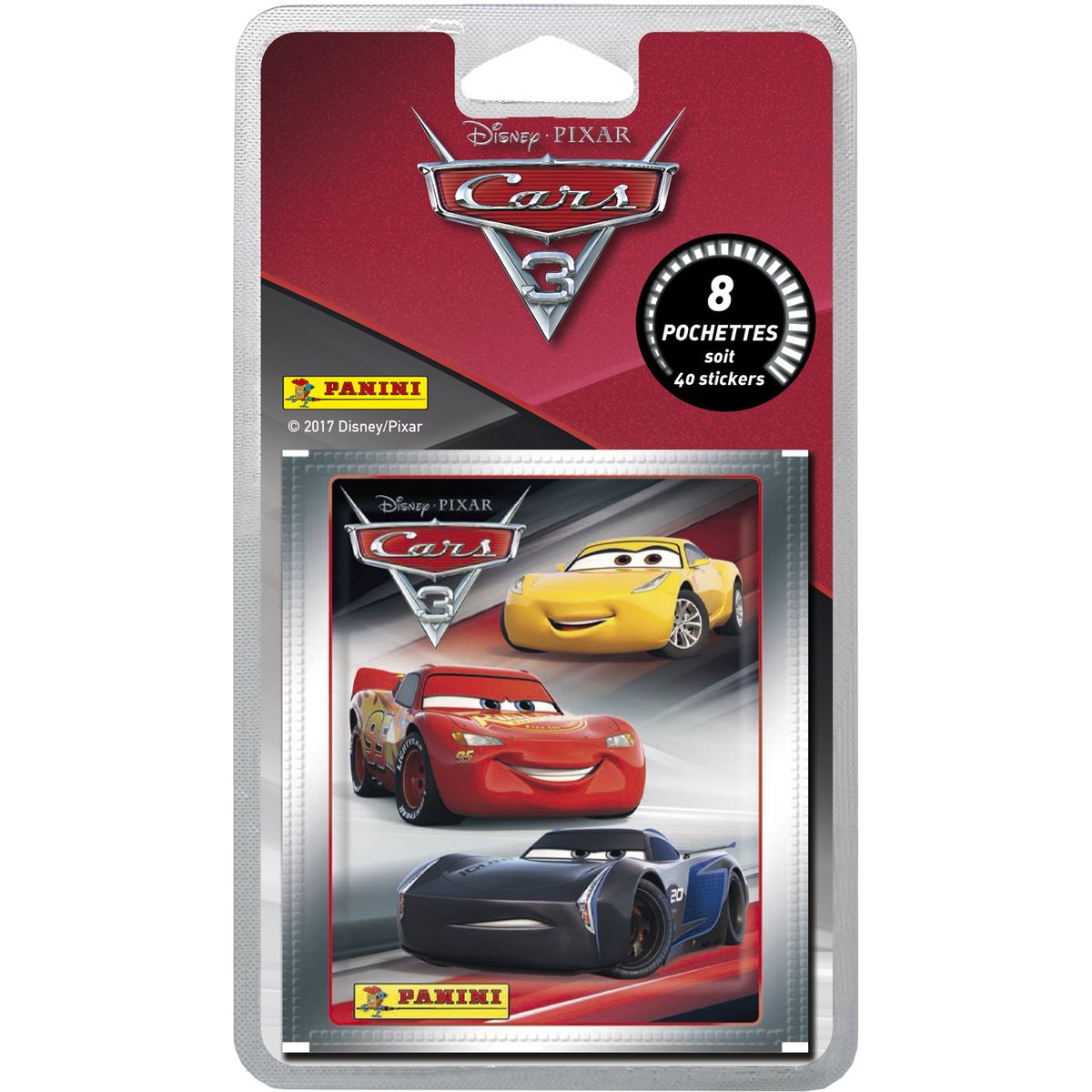 PANINI Panini Pochettes de stickers Cars 3 x40 40 pièces