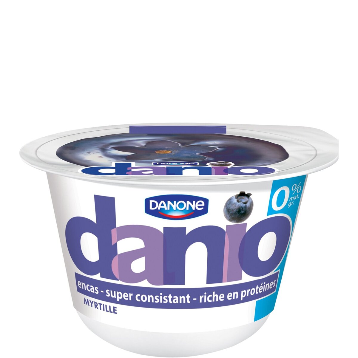 DANIO Danio yaourt consistant 0% myrtille 150g