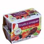 AUCHAN Auchan fruits à croquer fruits rouges 4x100g