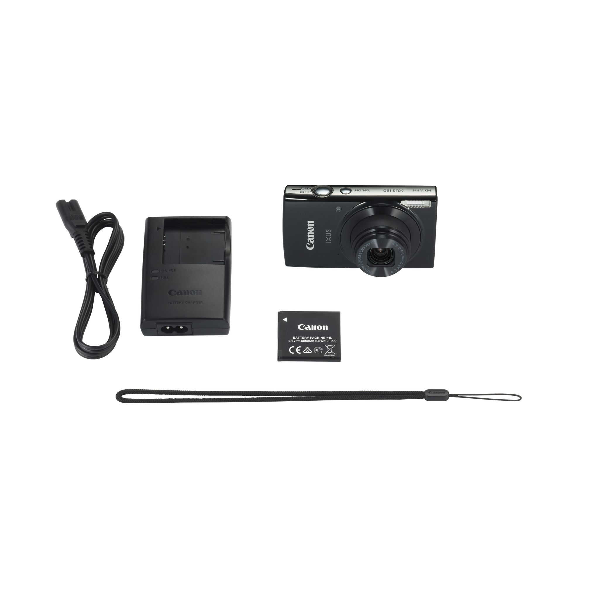 Voir la diapositive 7 : CANON Appareil Photo Compact - IXUS 190 - Noir - Objectif 4.3-43 mm