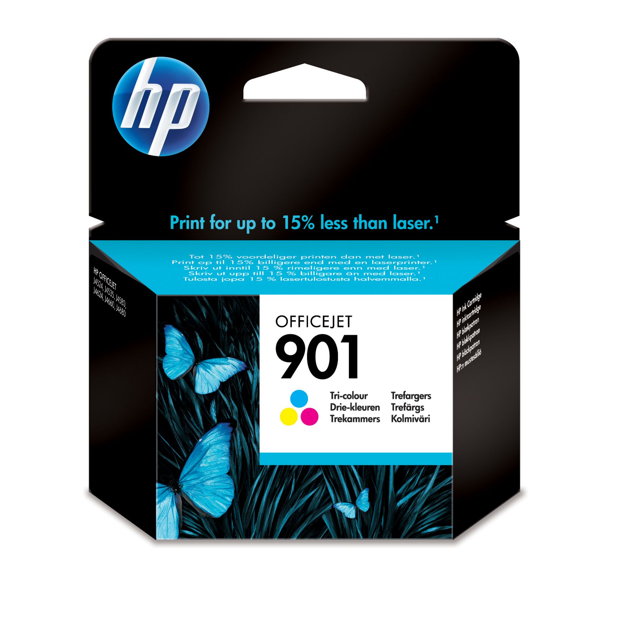 Voir la diapositive 1 : HP Cartouche d'Encre HP 901 Trois Couleurs Authentique (CC656AE)