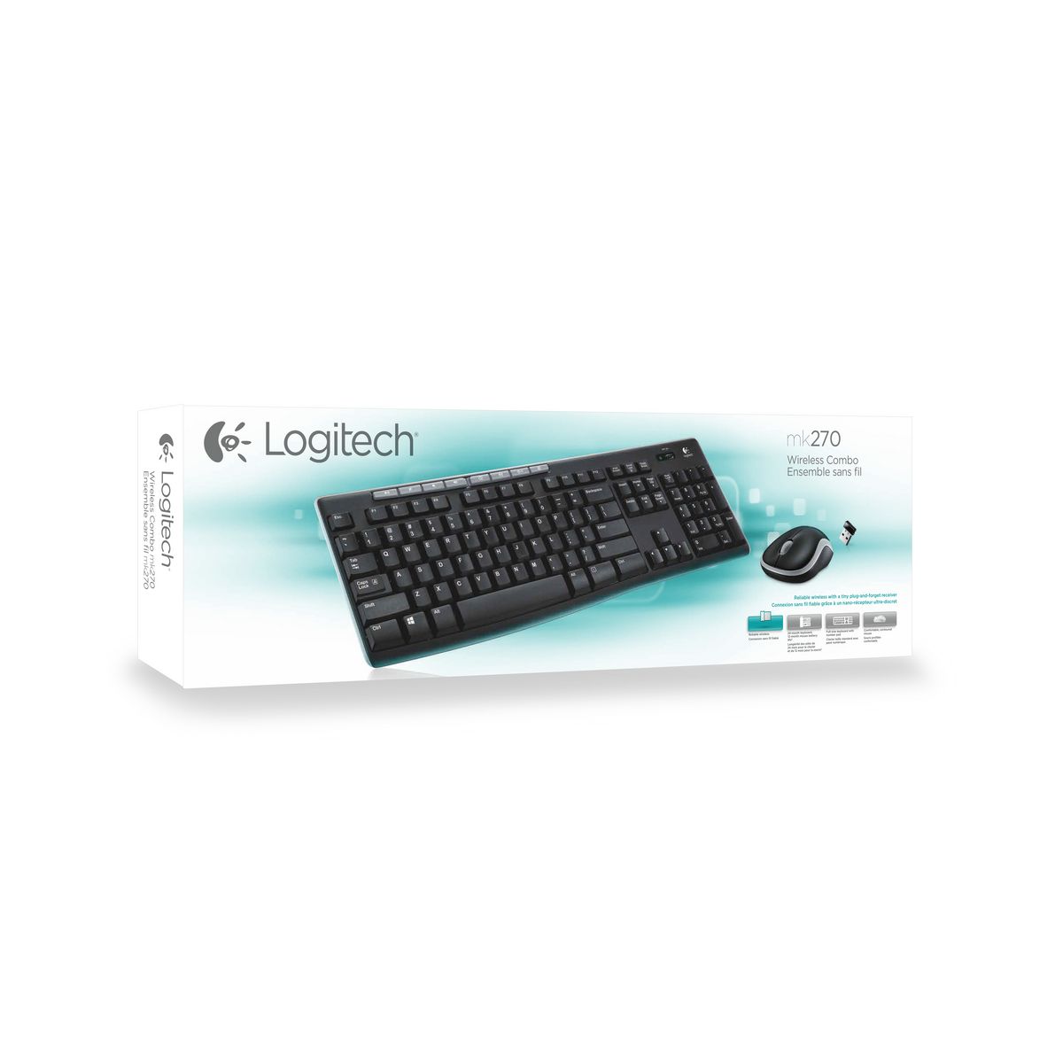 LOGITECH Clavier Wireless Desktop MK270