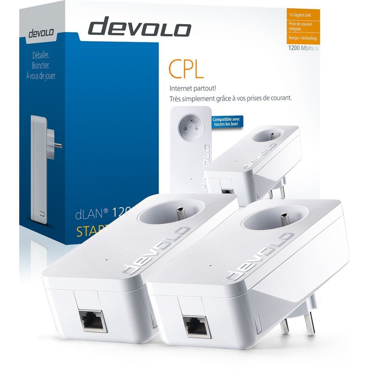 DEVOLO Adaptateur CPL dLAN 1200+ Starter Kit 9377