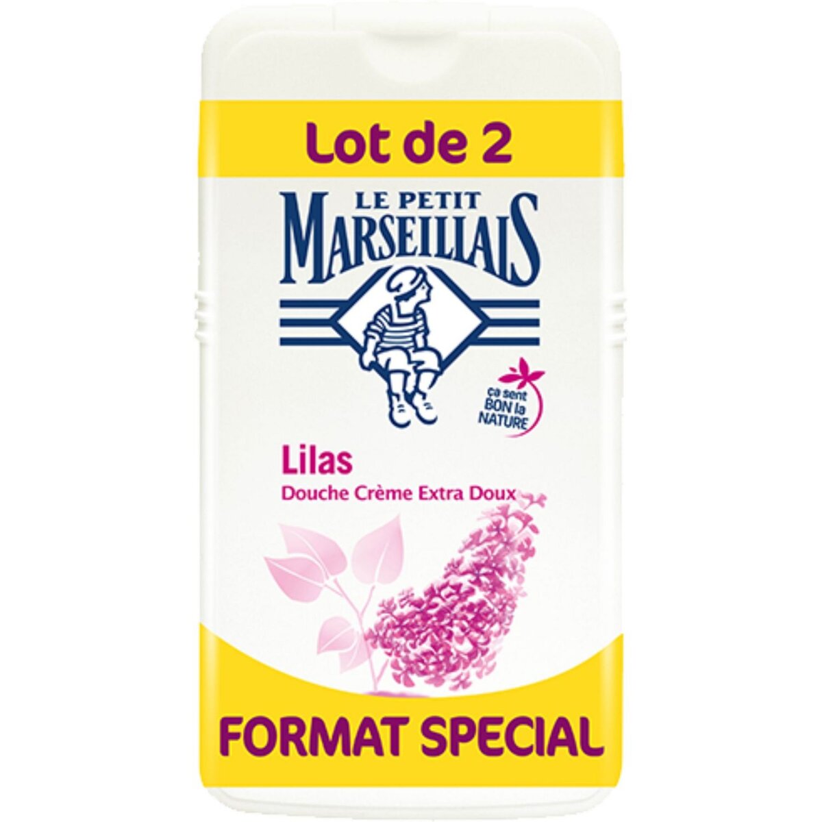 LE PETIT MARSEILLAIS Le petit Marseillais gel douche extra-doux lilas 2x250ml