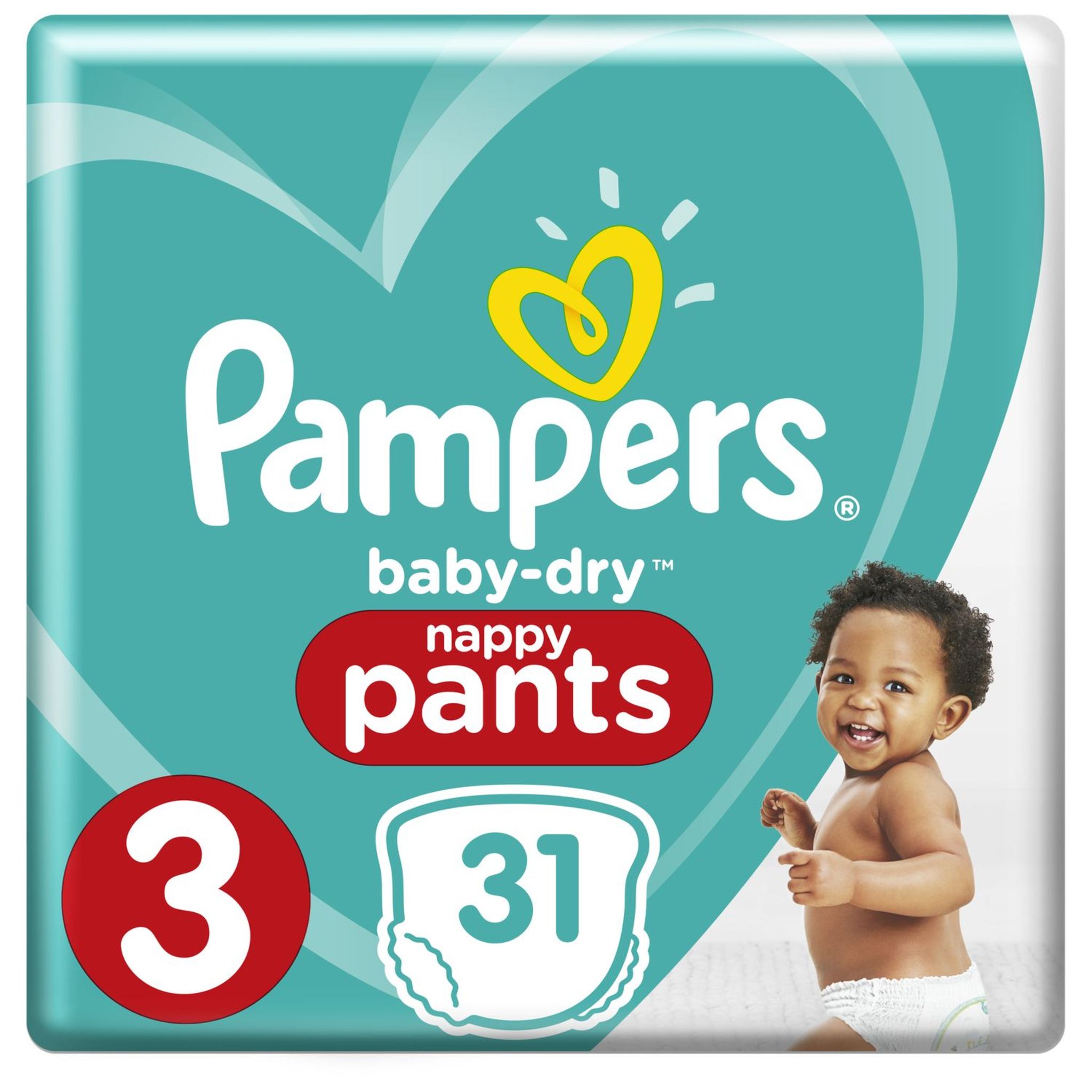 Voir la diapositive 2 : PAMPERS Baby-dry pants couches-culottes taille 3 (6-11kg) 31 couches