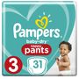 Voir la diapositive 2 : PAMPERS Baby-dry pants couches-culottes taille 3 (6-11kg) 31 couches