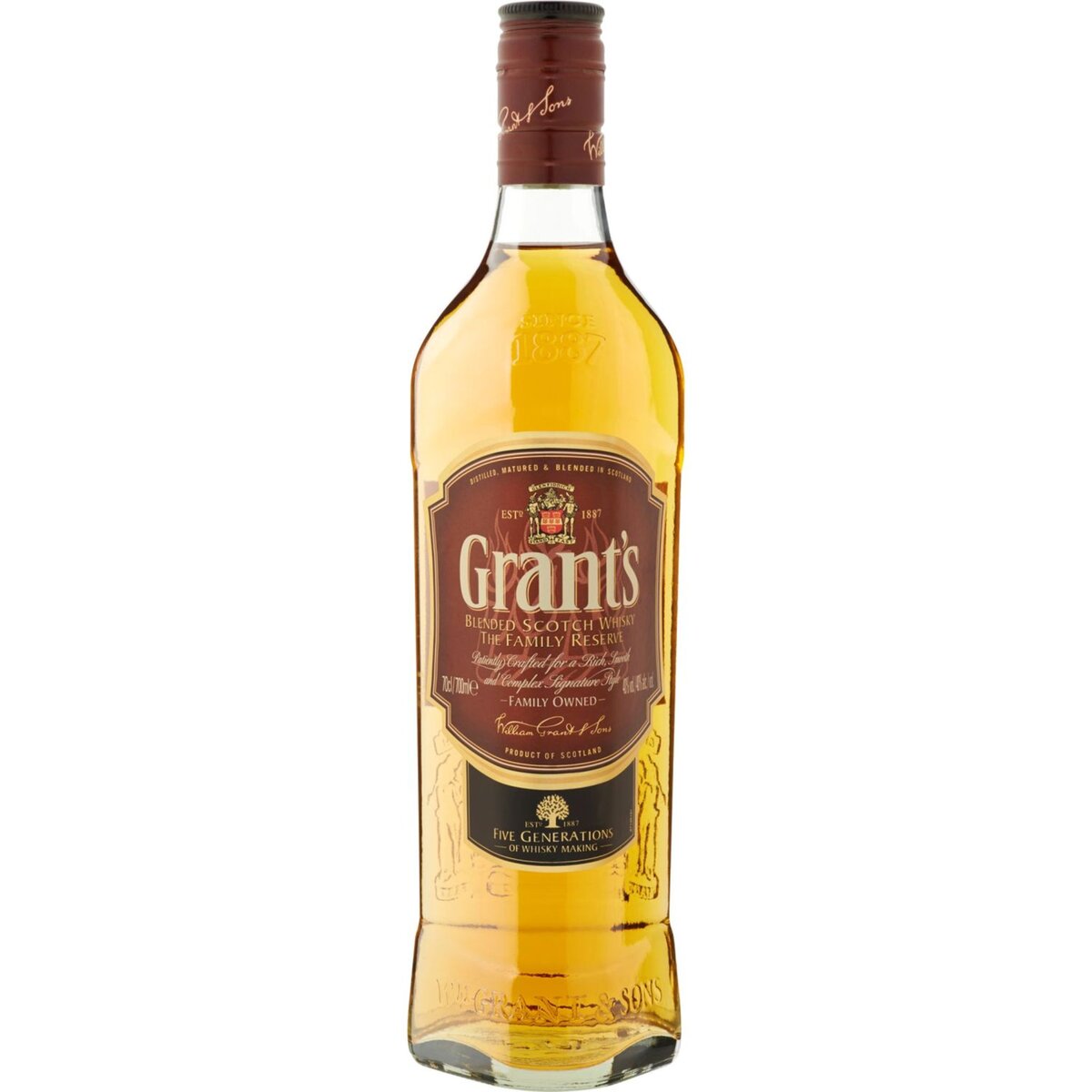 GRANTS Scotch whisky écossais blended 40% 70cl