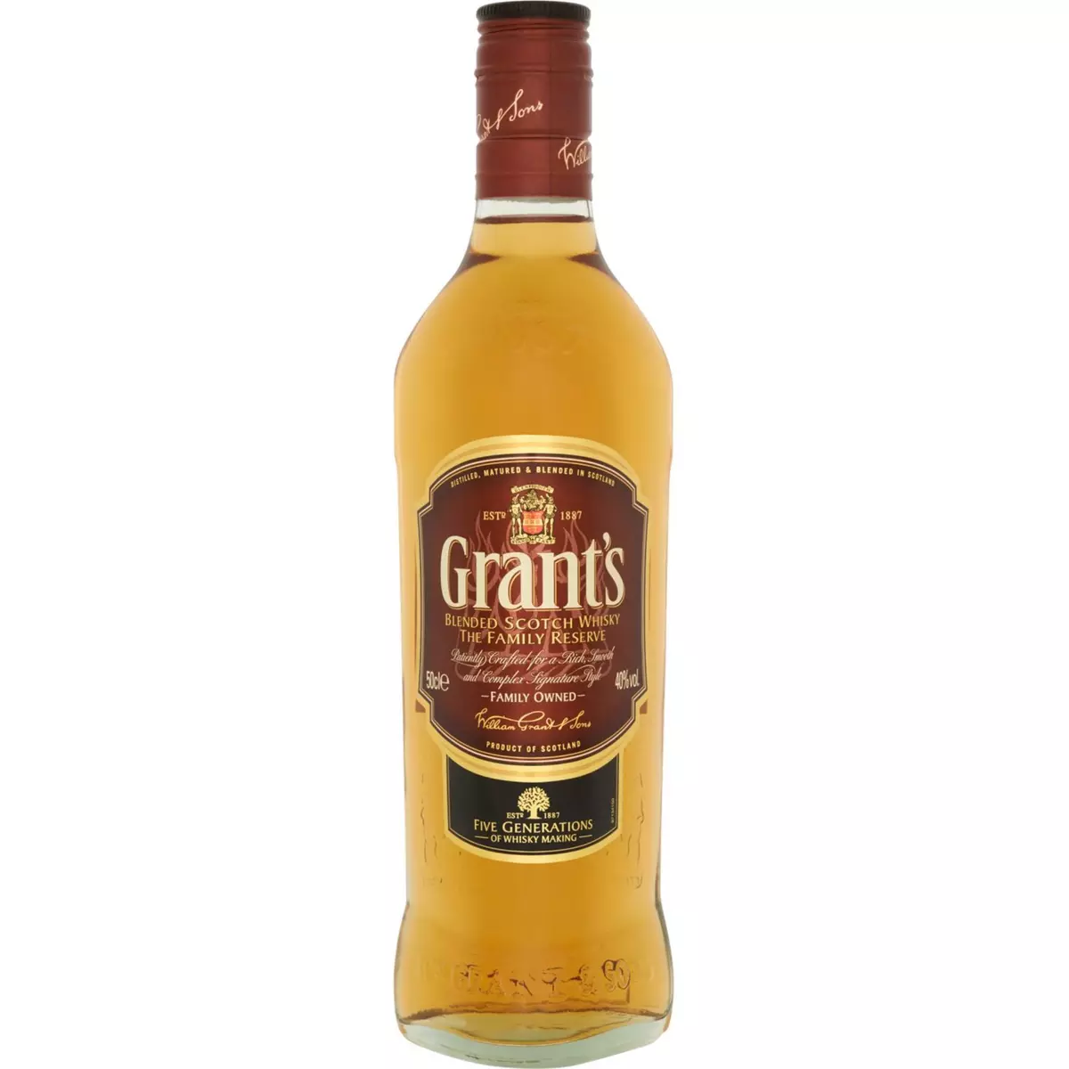 GRANTS Scotch whisky écossais blended 40% 50cl