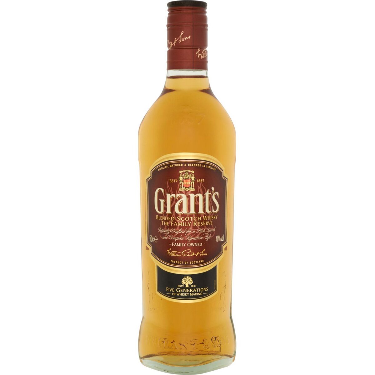 GRANTS Scotch whisky écossais blended 40% 50cl