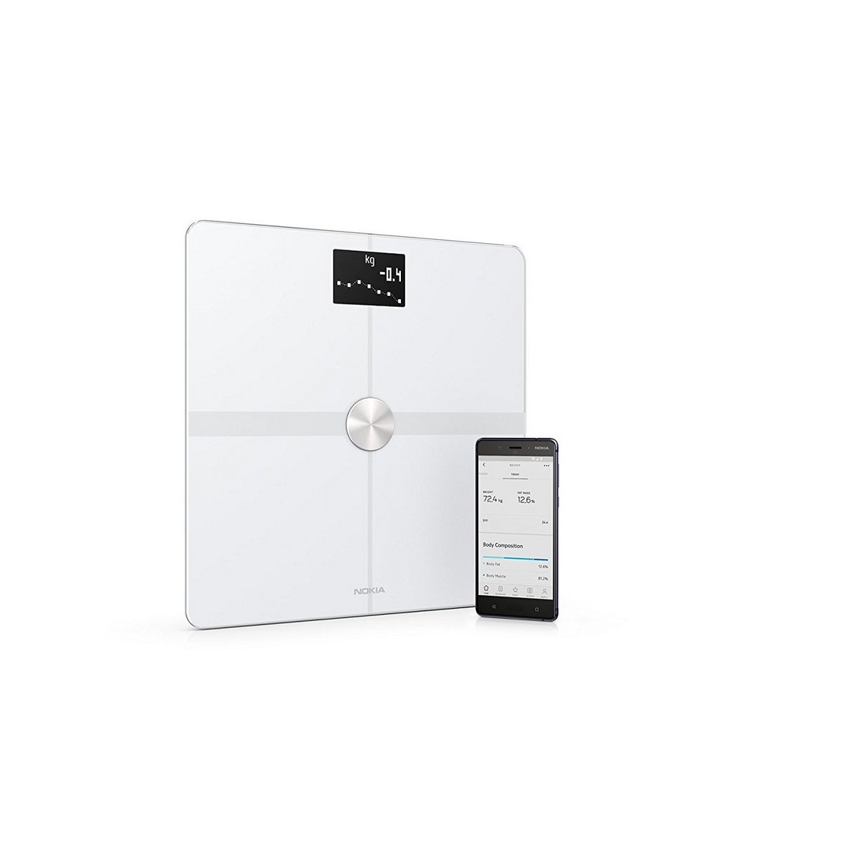 WITHINGS Pèse-personne impédancemètre connecté Body+ blanc