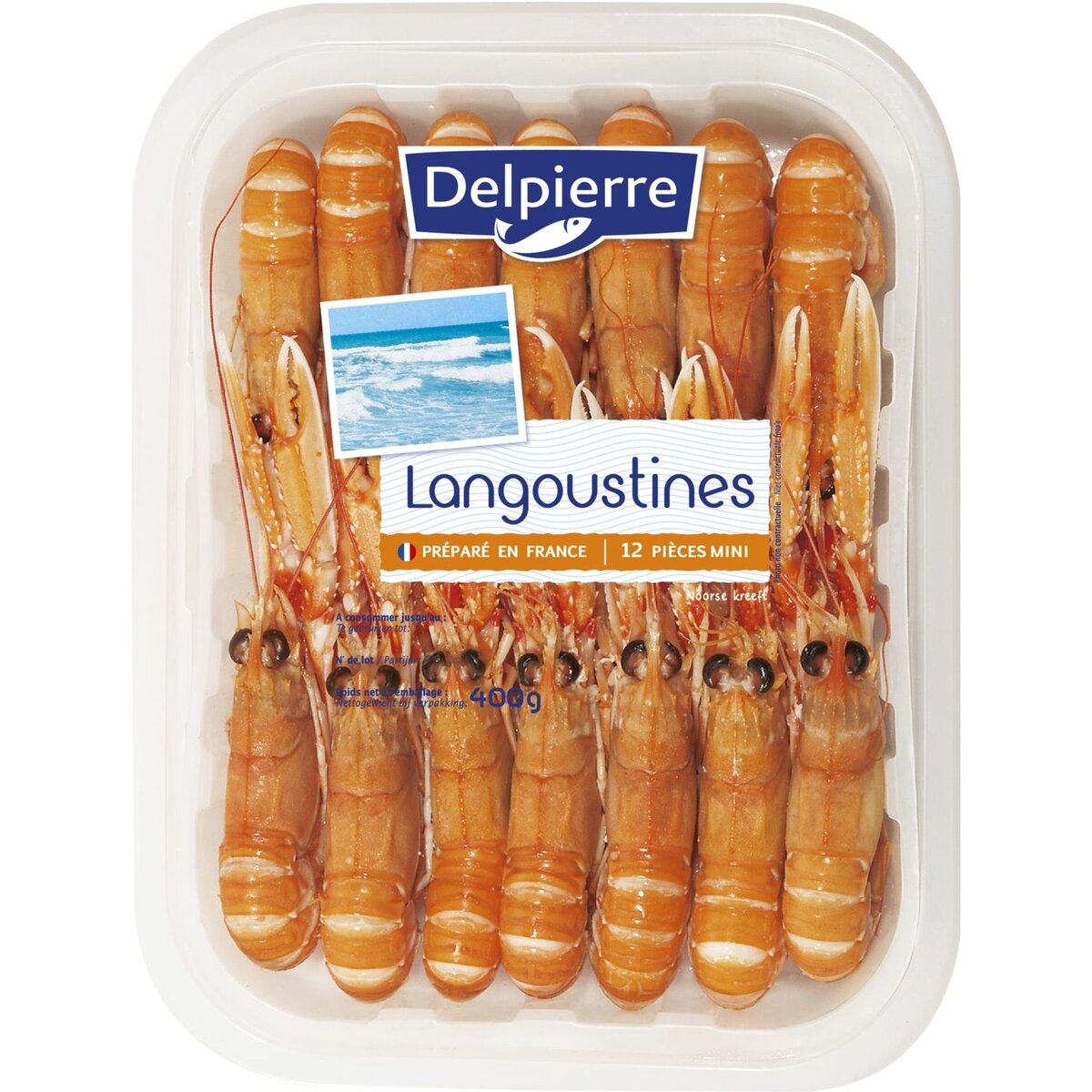 DELPIERRE Delpierre langoustines barquette 400g