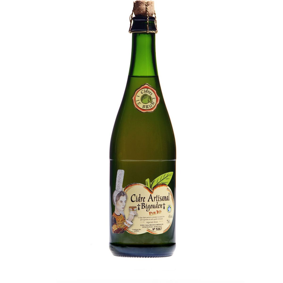 LE BRUN Cidre demi sec bigouden artisanal 6% 75cl