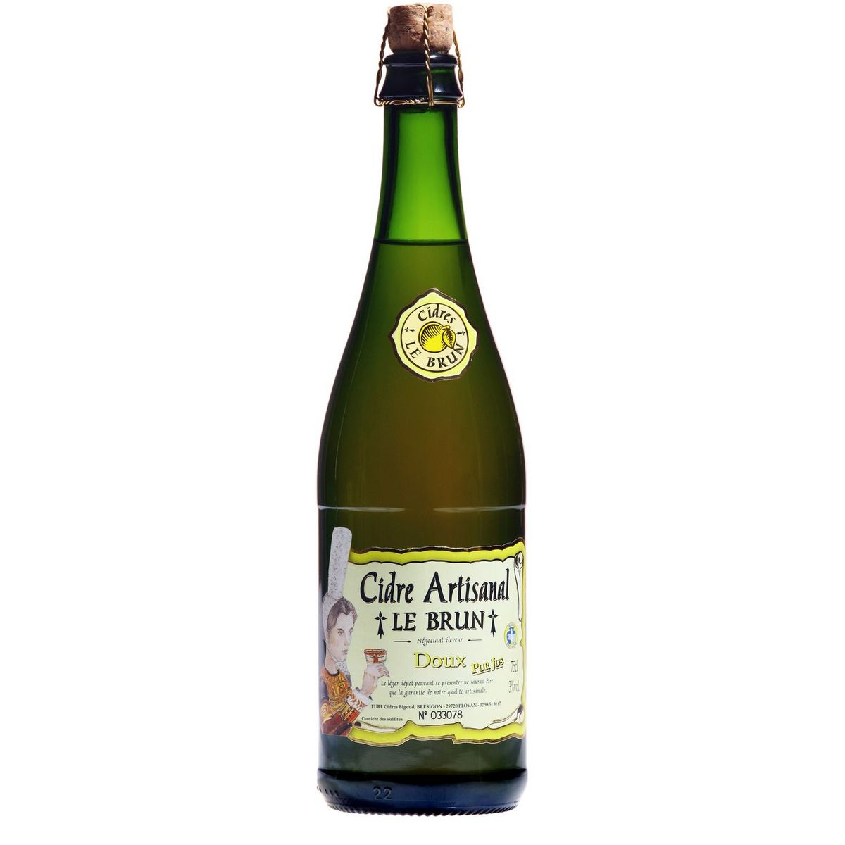 LE BRUN Cidre doux artisanal 3% 75cl