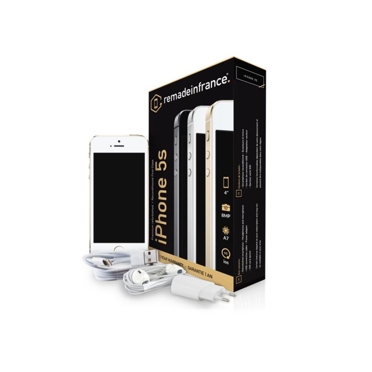 APPLE Iphone 5S Reconditionné Grade B - 16 Go - Or - SLP