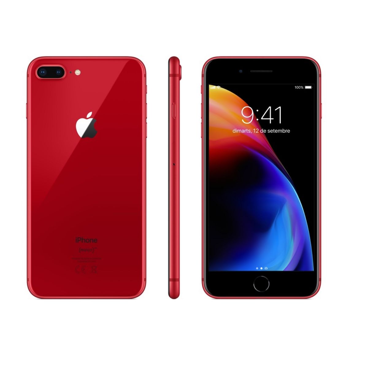 APPLE iPhone 8 plus (Product) RED - 256 Go - 5.5 pouces - Rouge