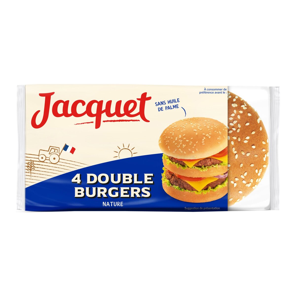 JACQUET Jacquet double burger x4 -300g