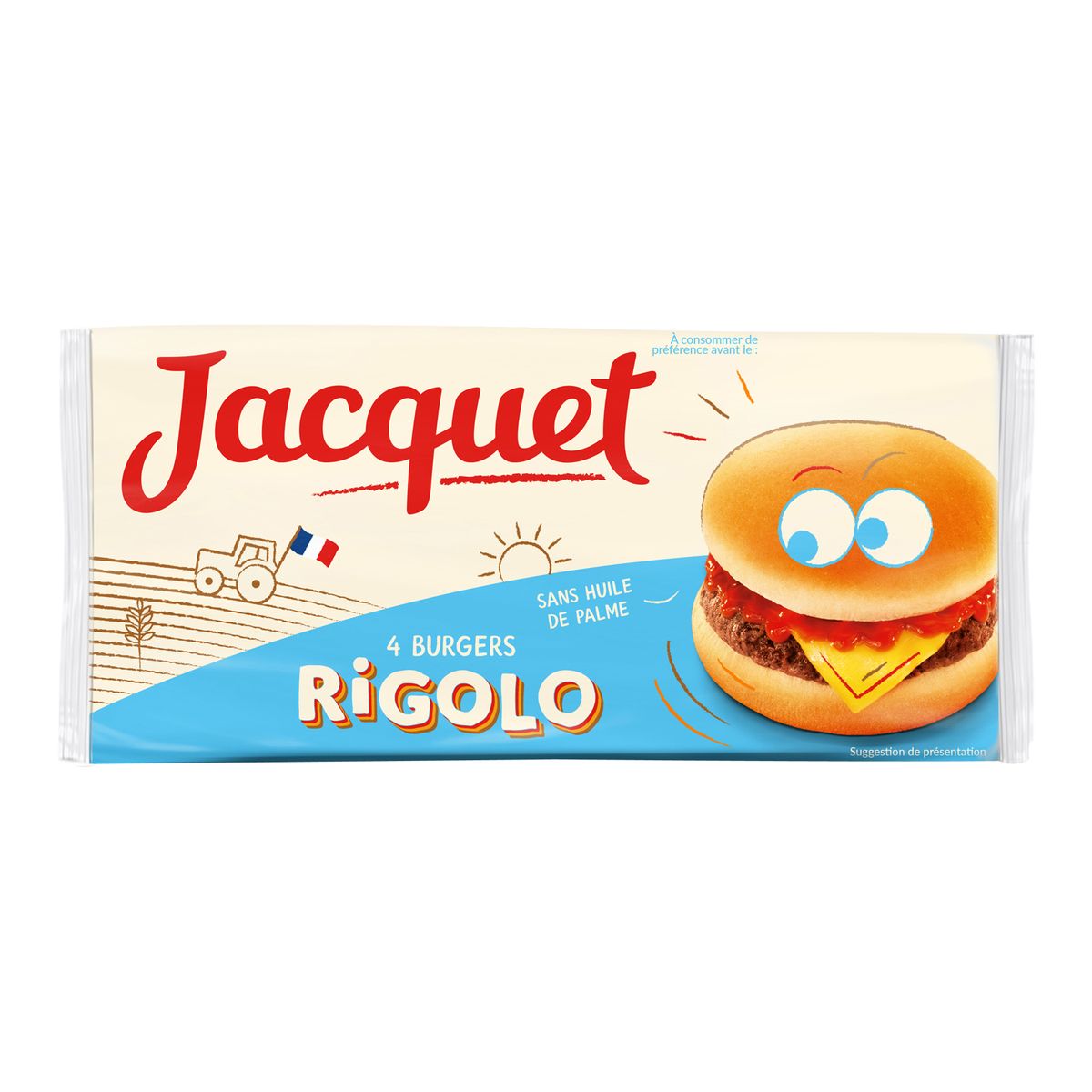 JACQUET Jacquet pain rigolo burger 4x55g