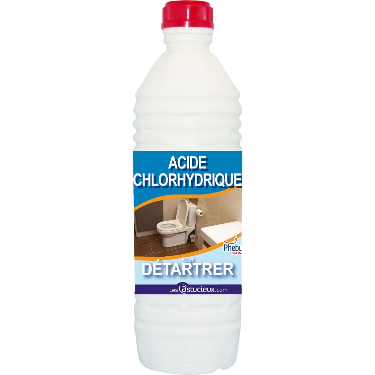 PHEBUS Acide chlorhydrique pour détartrer 1l