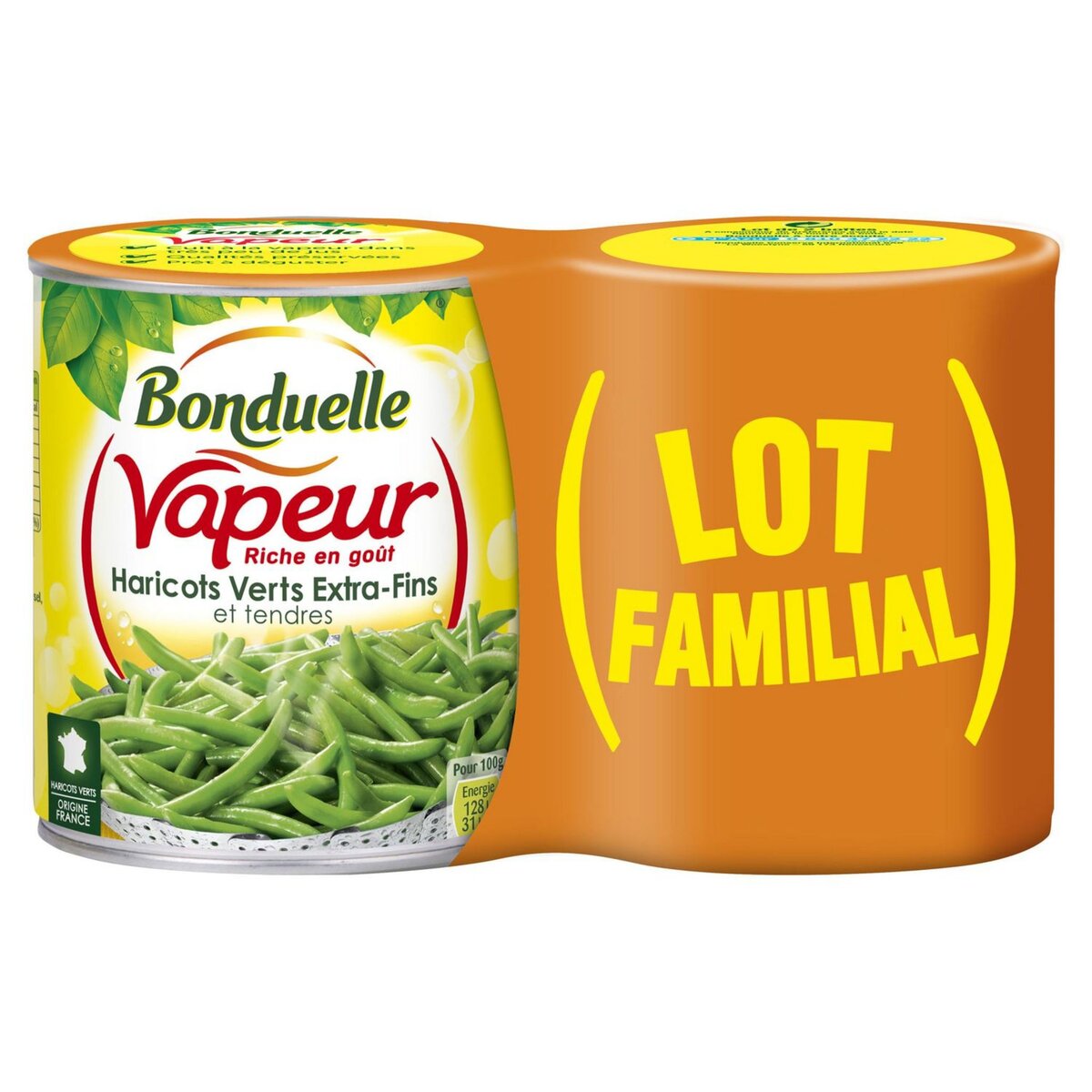 BONDUELLE Bonduelle Vapeur haricots verts extra fins 2x440g 2x440g