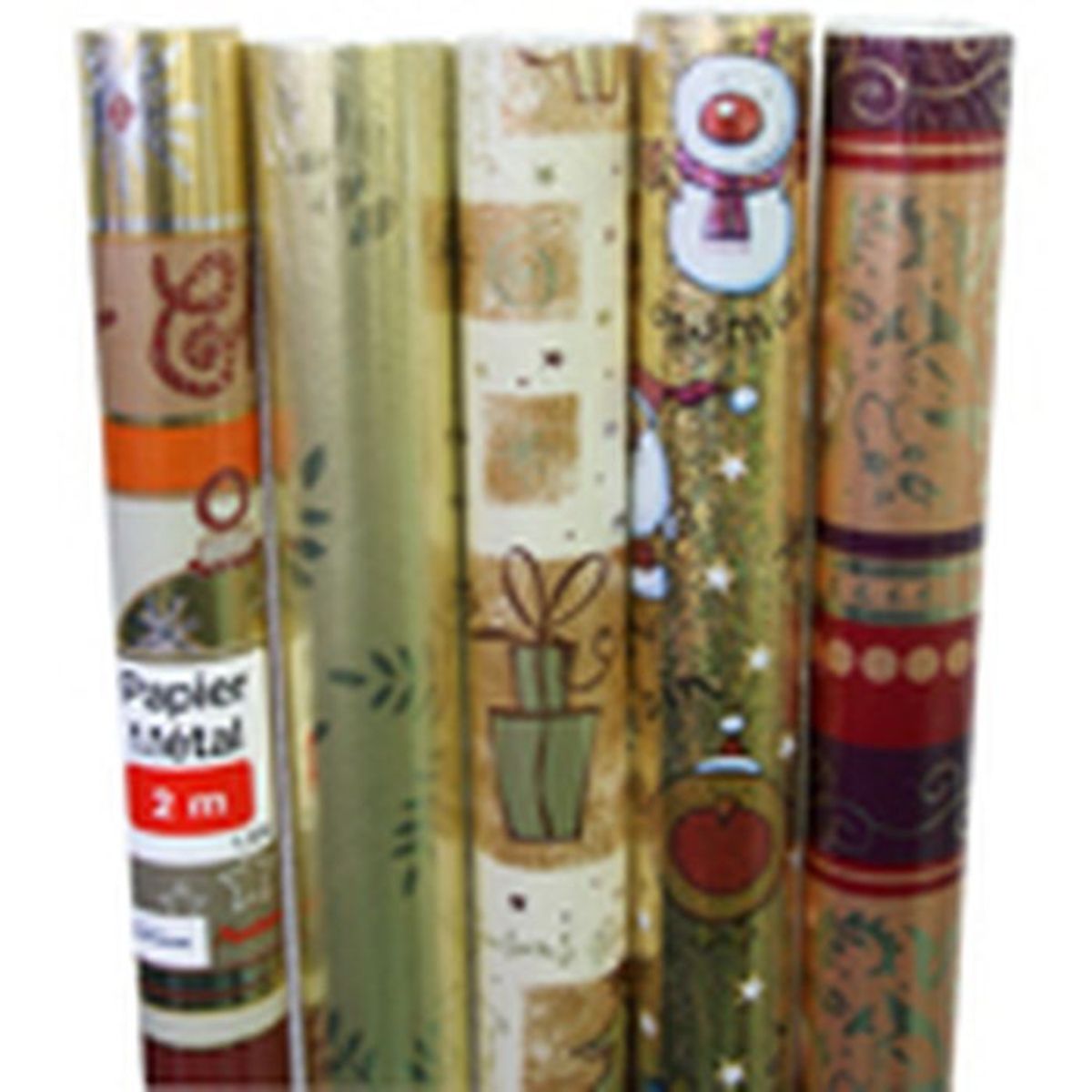 AUCHAN Auchan Papier cadeau métal 2x0,7m motifs assortis x1 1 pièce