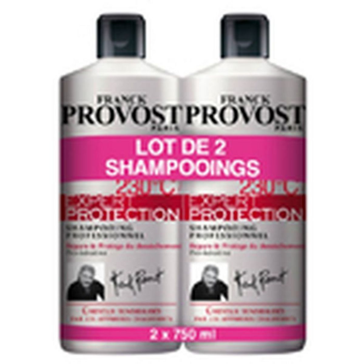 FRANCK PROVOST Expert Protection shampooing protecteur de chaleur cheveux abîmés 2x750ml
