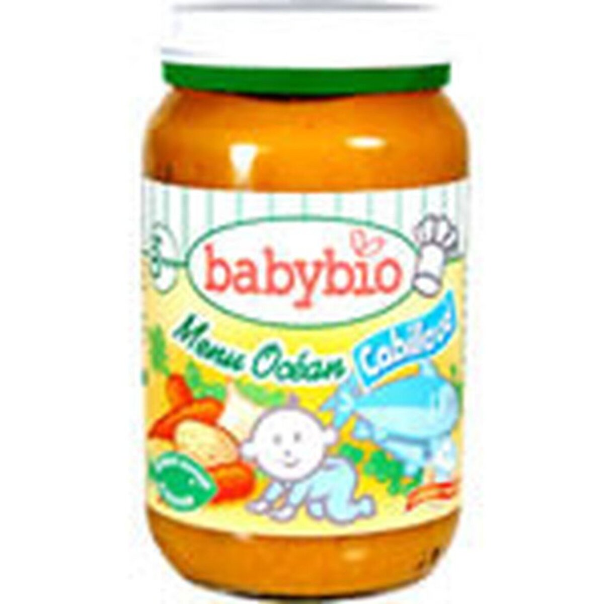BABYBIO Babybio pot bio légumes cabillaud 200g dès 8 mois