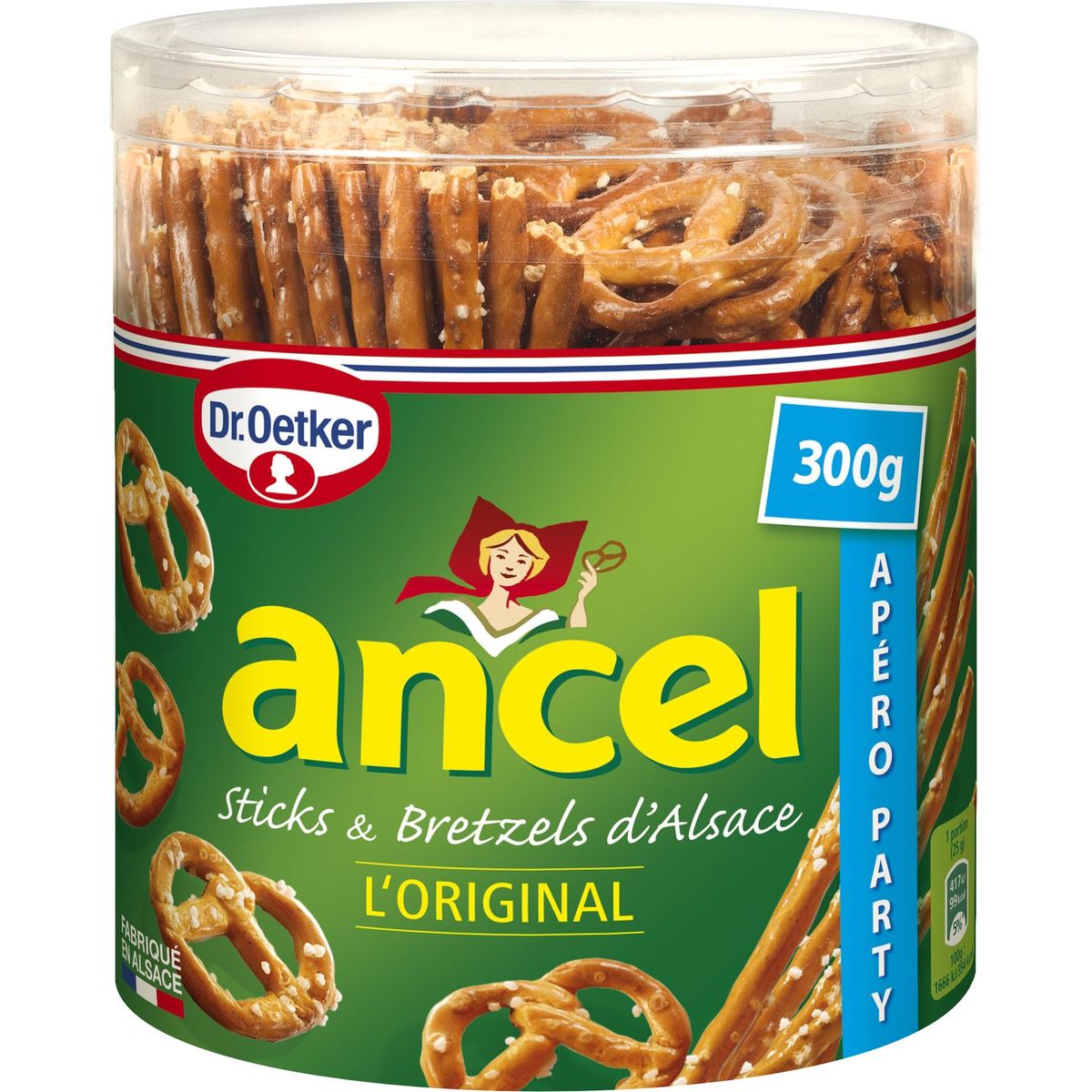 ANCEL Ancel sticks et bretzels assortiment tubo 300g