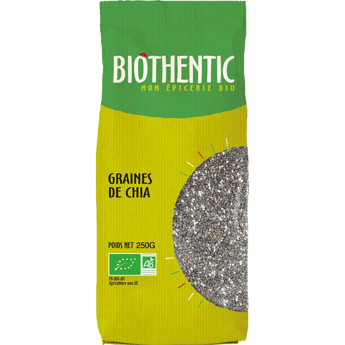BIOTHENTIC Graines de Chia Bio 250g pas cher 