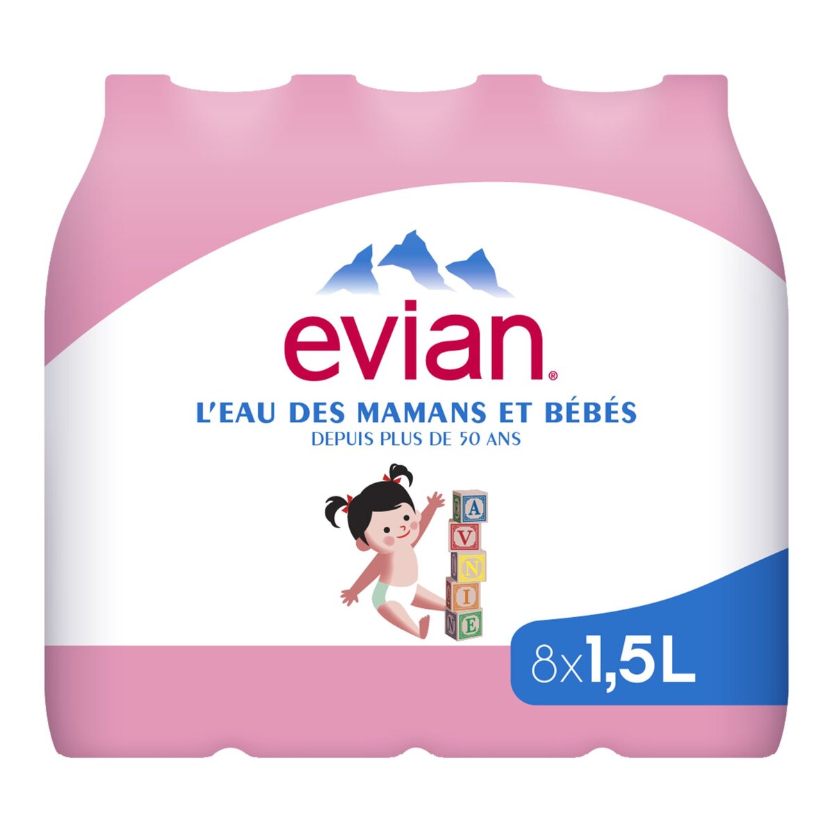 EVIAN Evian eau plate 8x1,5l