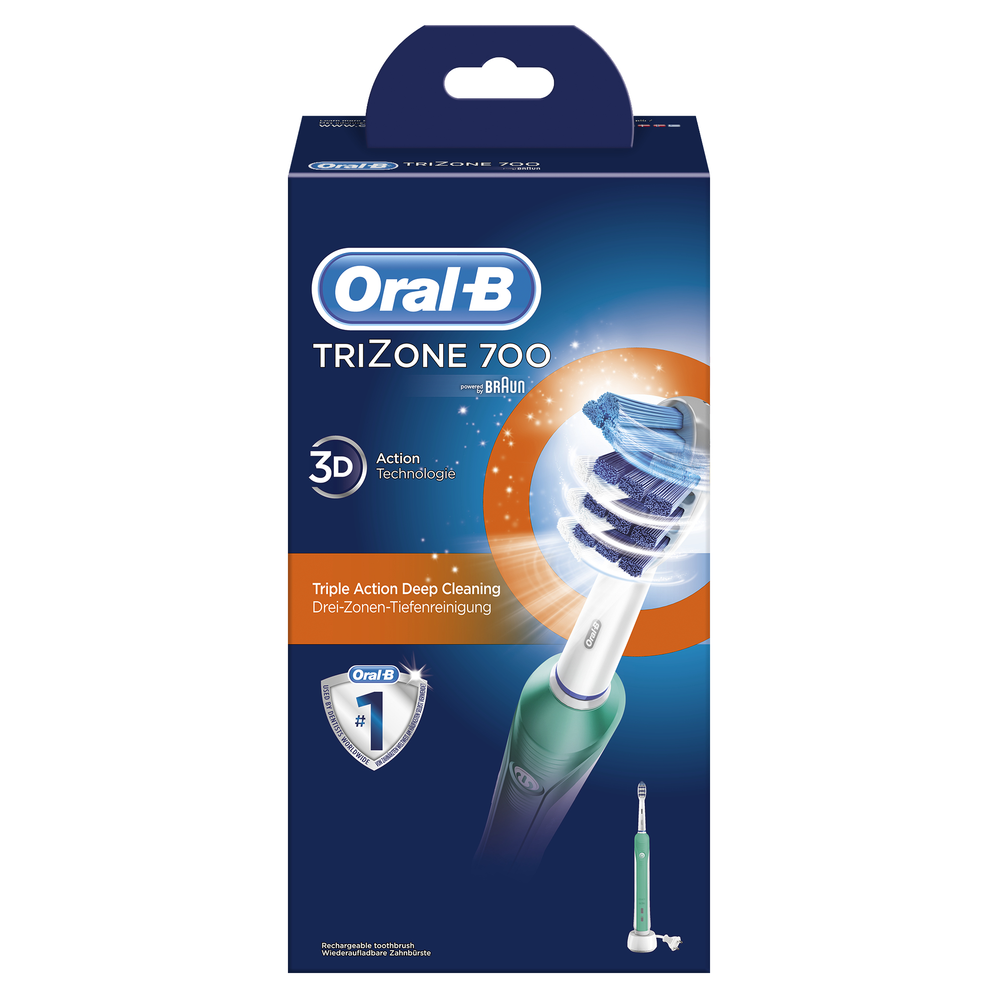 Voir la diapositive 3 : ORAL B Brosse à dents électrique PRO700 TRIZONE