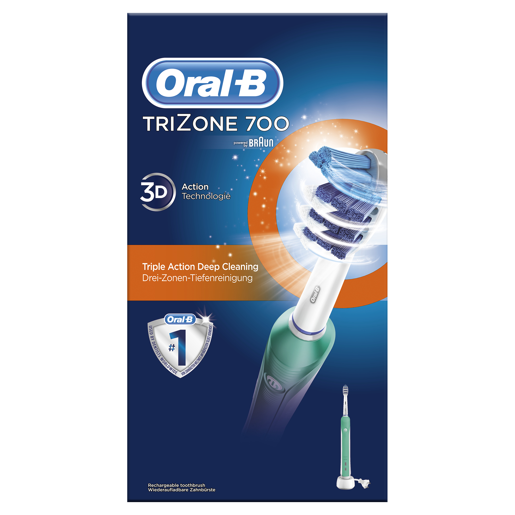 Voir la diapositive 4 : ORAL B Brosse à dents électrique PRO700 TRIZONE